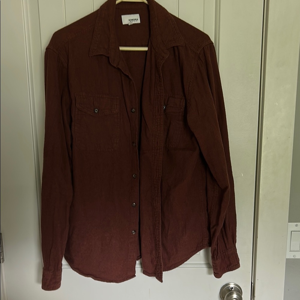 Sonoma Rust Button-Up Shirt